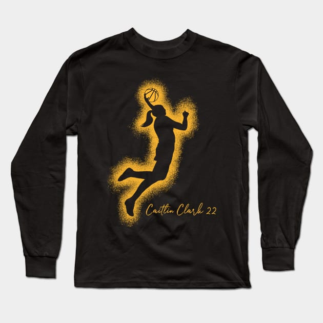 caitlin clark 22 Long Sleeve T-Shirt by Folke Fan Cv